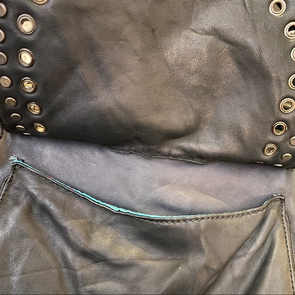 MARC JACOBS Blue Leather Purse Shoulder Bag Moto Vintage Retro Y2K Kawaii Saddle - Picture 8 of 12